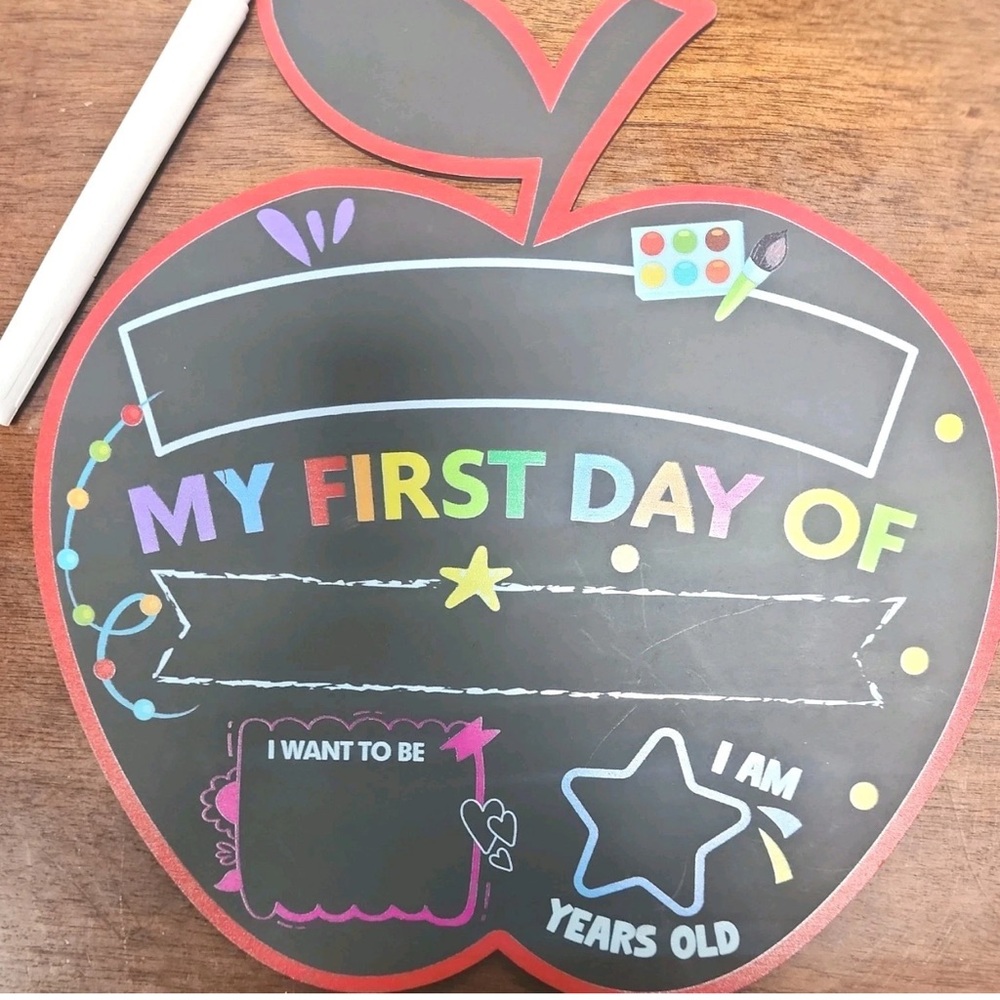 My First Day / Last Day Of School Chalkboard Sign/ Double Sided